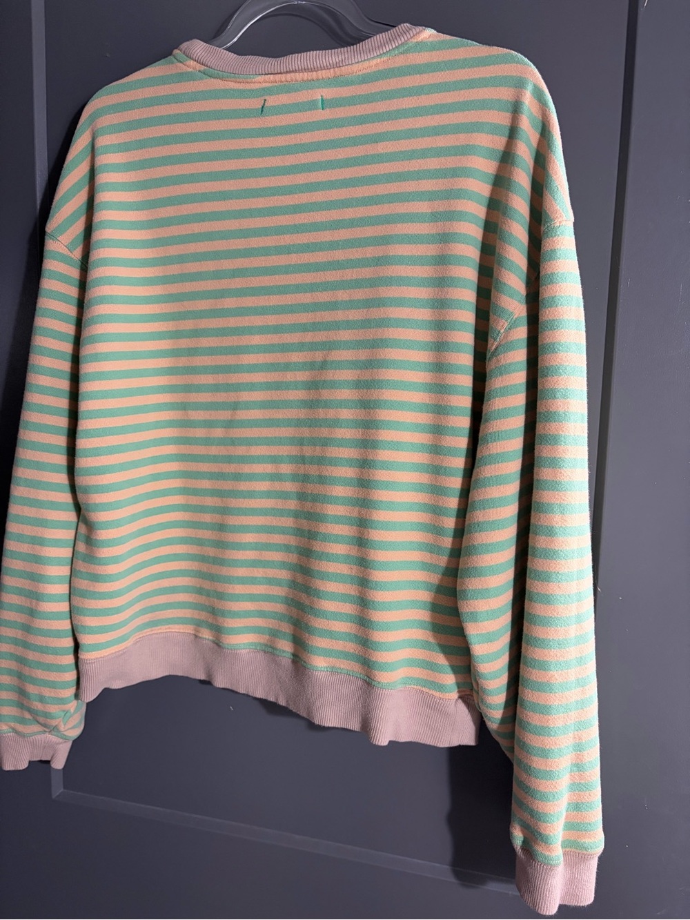 Free People We The Free Classic Striped Oversized Crewneck XS - Picture 6 of 6